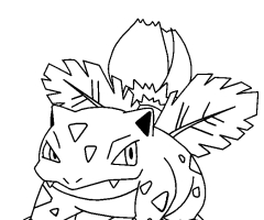 Coloriage herbizarre Pokemon