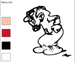 Coloriage Gargamel