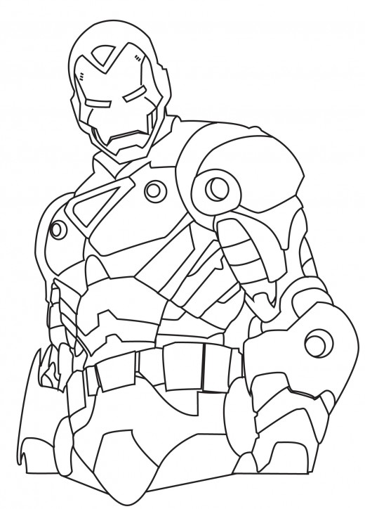 Coloriage Iron Man