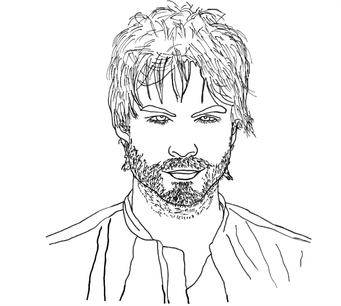 Coloriage Ian Somerhalder Damon