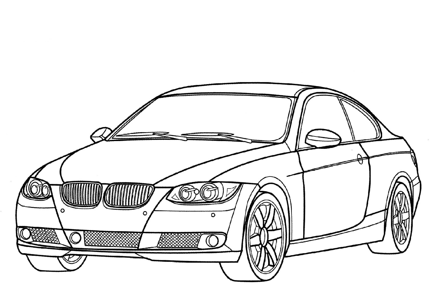 Coloriage BMW voiture