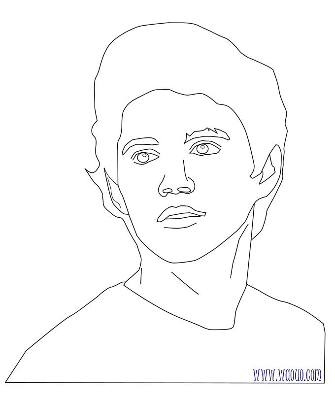 Coloriage Niall Horan