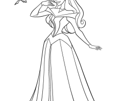 Coloriage princesse Aurore