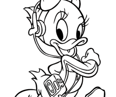 Coloriage Zaza Duck