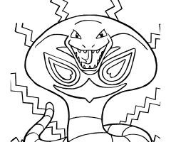 Coloriage Arbok Pokemon