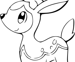 Coloriage Vivaldaim Pokemon