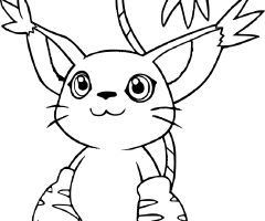 Coloriage Gatomon