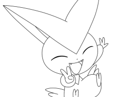 Coloriage Victini